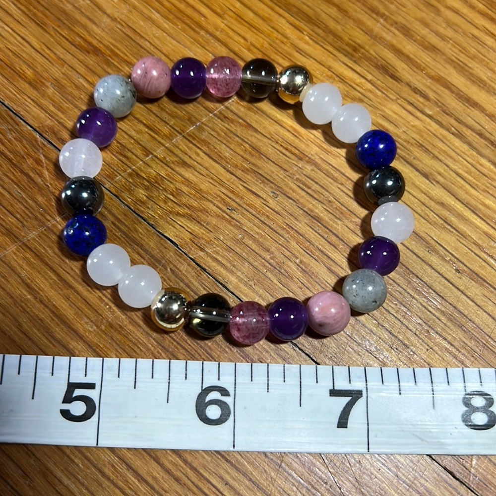 NWT Natural Stone Stress Relief Bead Bracelet